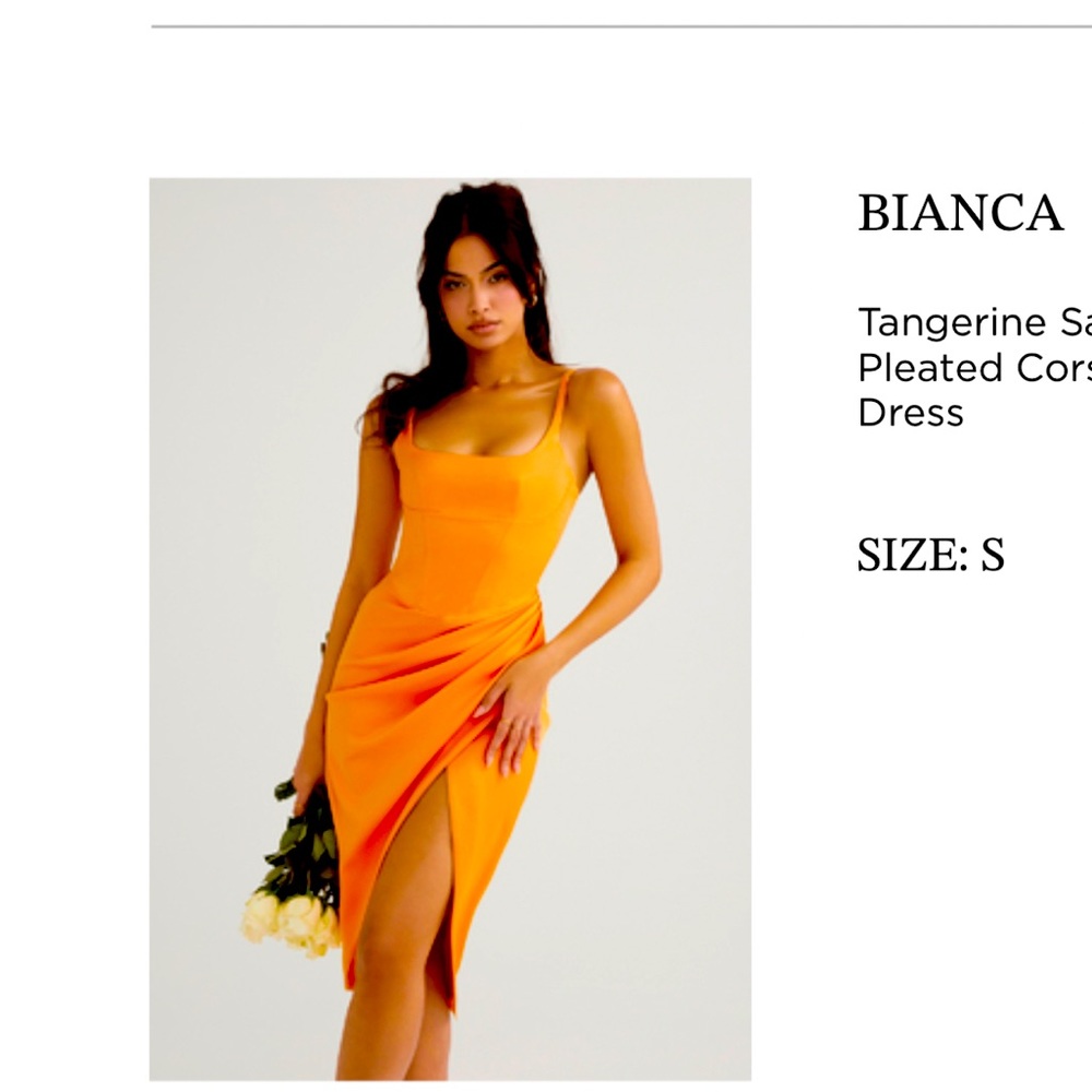 Orange House of CB dress